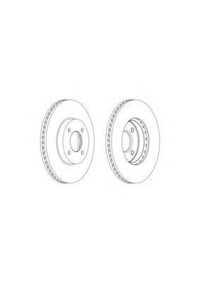 FERODO DDF20681 гальмівний диск