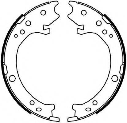 FERODO FSB4043 Комплект гальмівних колодок, стоянкова гальмівна система