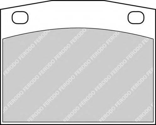 FERODO FDB122 Комплект гальмівних колодок, дискове гальмо