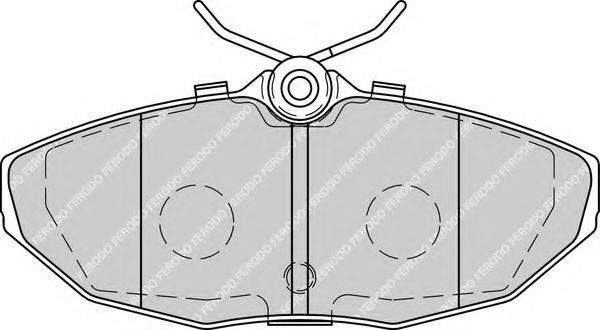 FERODO FDB1713 Комплект гальмівних колодок, дискове гальмо