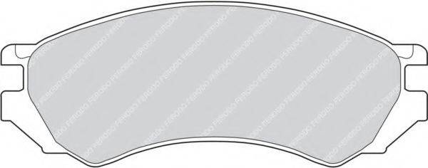 FERODO FDB667 Комплект гальмівних колодок, дискове гальмо