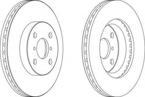 FERODO DDF1587 гальмівний диск