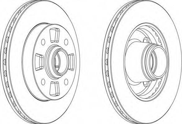 FERODO DDF868 гальмівний диск