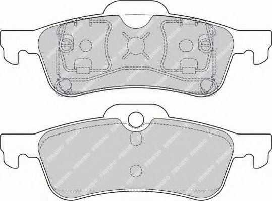 FERODO FSL1500 Комплект гальмівних колодок, дискове гальмо