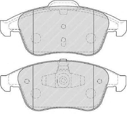 FERODO FSL4068 Комплект гальмівних колодок, дискове гальмо