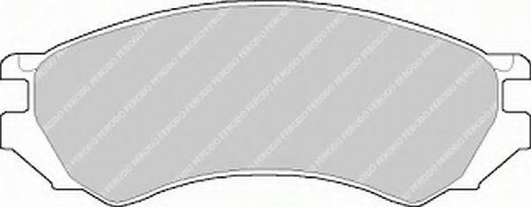 FERODO FSL667 Комплект гальмівних колодок, дискове гальмо