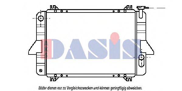 AKS DASIS 070950N Радіатор, охолодження двигуна