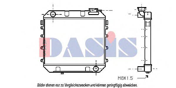 AKS DASIS 150770N Радіатор, охолодження двигуна