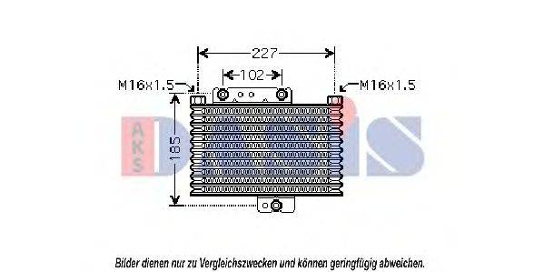 AKS DASIS 566003N масляний радіатор, моторне масло
