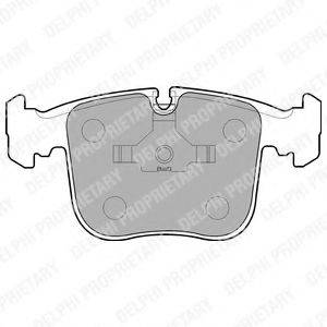 DELPHI LP845 Комплект гальмівних колодок, дискове гальмо