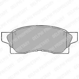 DELPHI LP867 Комплект гальмівних колодок, дискове гальмо