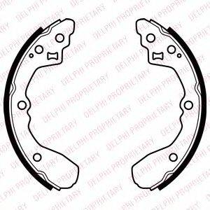 DELPHI LS2060 Комплект гальмівних колодок