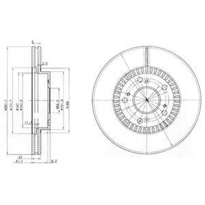 DELPHI BG3720 гальмівний диск