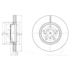 DELPHI BG4236C гальмівний диск