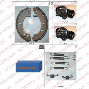 DELPHI 700 Комплект гальмівних колодок