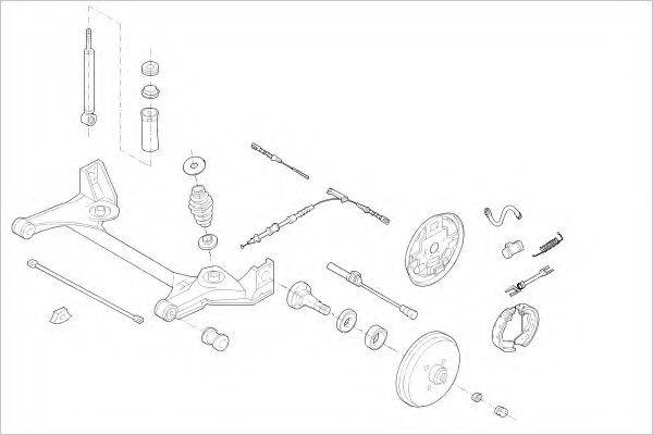 DELPHI OPEL01839R Підвіска колеса