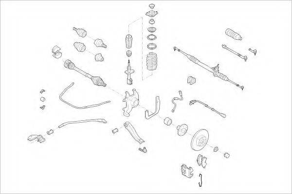DELPHI OPEL01839F Підвіска колеса
