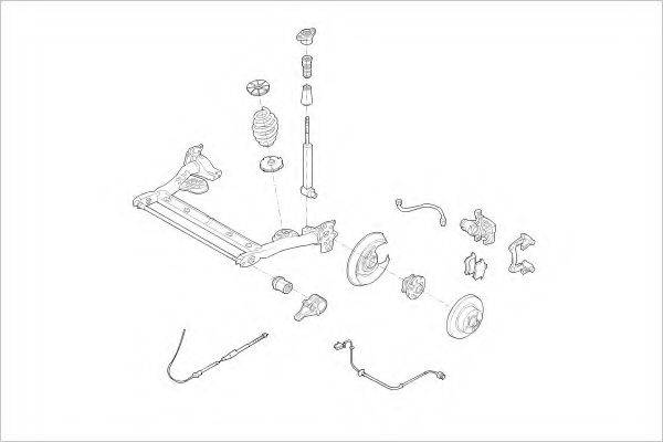 DELPHI VW07935R Підвіска колеса
