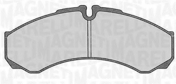MAGNETI MARELLI 363916060526 Комплект гальмівних колодок, дискове гальмо