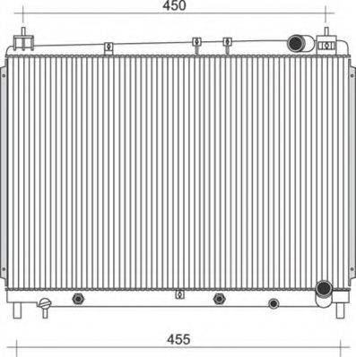 MAGNETI MARELLI 350213103700 Радіатор, охолодження двигуна