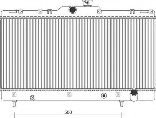 MAGNETI MARELLI 350213116009 Радіатор, охолодження двигуна